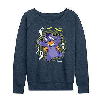 Disney's Lilo & Stitch Women's Halloween Ghosts French Terry Long Sleeve Tee