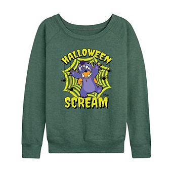 Disney's Lilo & Stitch Women's Halloween Scream French Terry Long Sleeve Tee