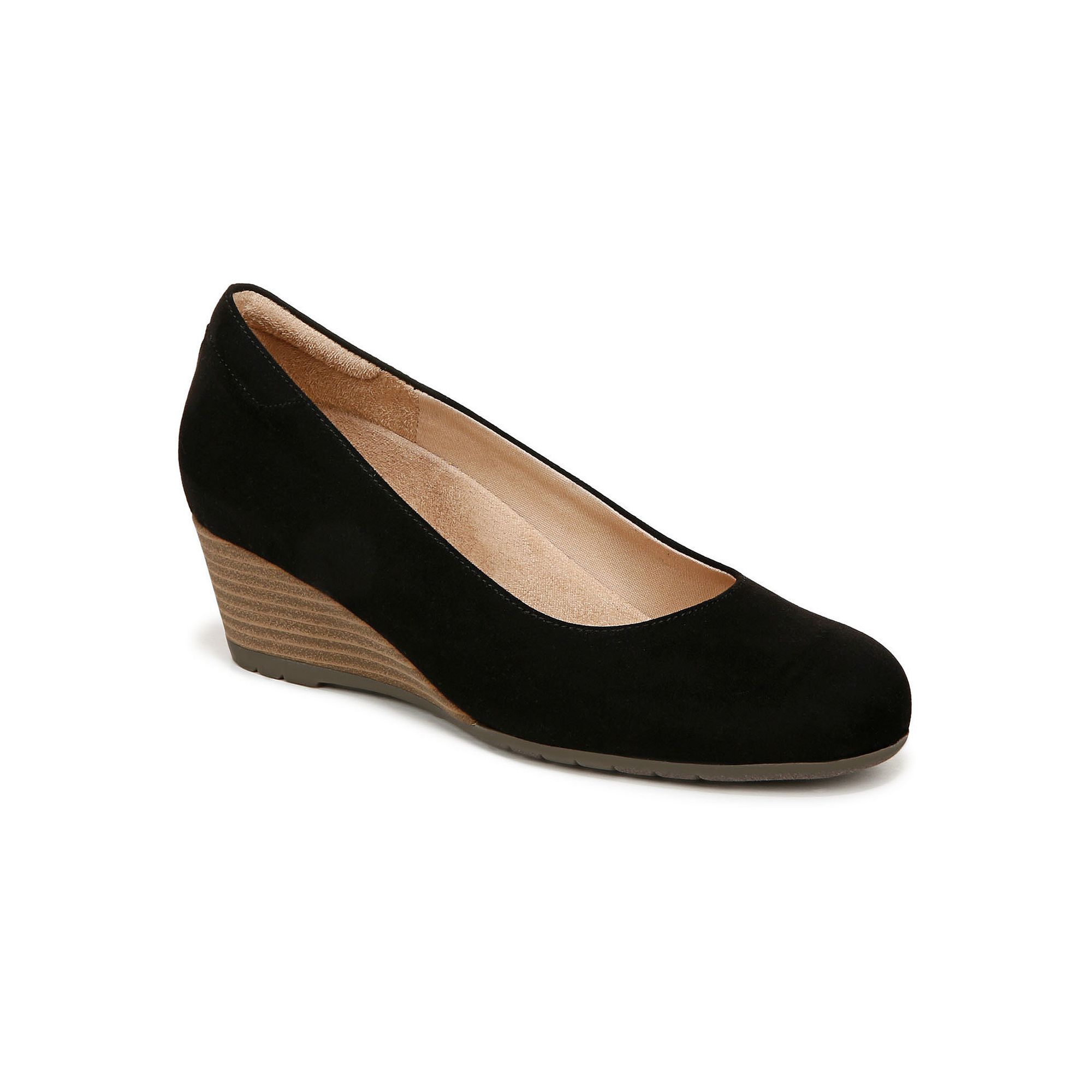 Dr. Scholls Be Flex Womens Wedge Pumps, Size: 5, Black Fabric