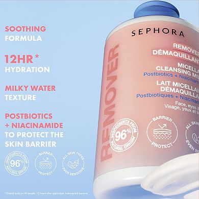 Micellar Cleansing Milk with Postbiotics + Niacinamide