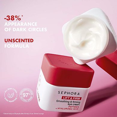 Lift & Firm - Smoothing & Firming Eye Cream with Peptides + Hyaluronic Acid