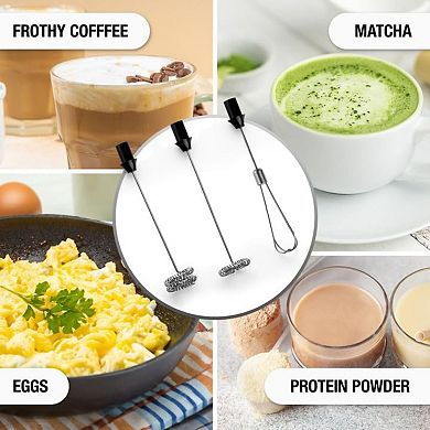 Zulay Kitchen Froth N Go Rechargeable Milk Frother With Case For Lattes