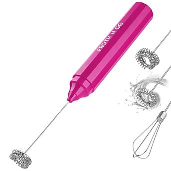 Zulay Kitchen Froth N Go Rechargeable Milk Frother With Case For Lattes