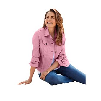 Woman Within Plus Size Stretch Denim Jean Jacket