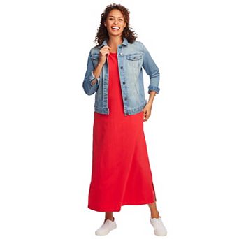 Woman Within Plus Size Stretch Denim Jean Jacket