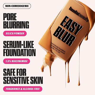 HUDA BEAUTY Easy Blur Natural Airbrush Foundation with Niacinamide