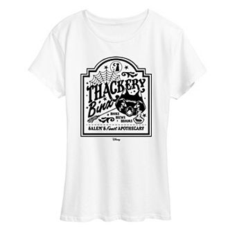 Disney's Hocus Pocus Women's Binx Business Sign Graphic Tee