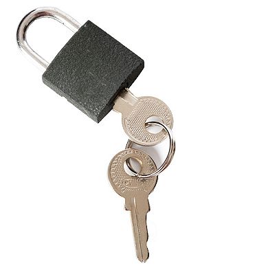 Decorative Vintage Wood Treasure Box with Handle and Padlock