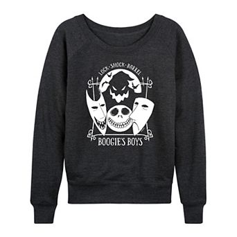 Disney's Nightmare Before Christmas Women's Boogie's Boys French Terry Long Sleeve Tee