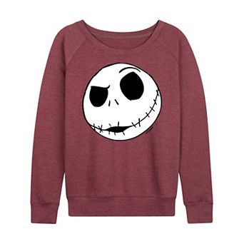 Disney's Nightmare Before Christmas Jack Skellington Women's French Terry Long Sleeve Tee