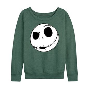 Disney's Nightmare Before Christmas Jack Skellington Women's French Terry Long Sleeve Tee