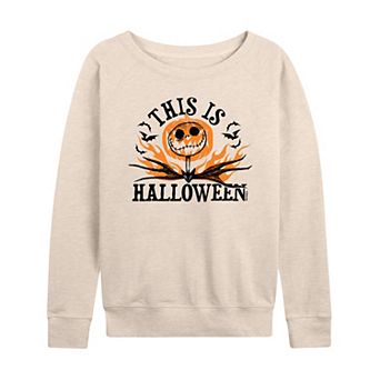 Disney's Nightmare Before Christmas Jack Skellington Women's This Is Halloween French Terry Long Sleeve Tee