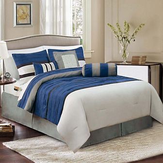Elegant Comfort 12 pc Cirena Microsuede Comfort Set, Include 6 pc Sheet Set With Sided Storagepocket