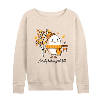 Women's Humpty Had A Great Fall French Terry Long Sleeve Tee