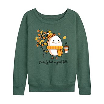 Women's Humpty Had A Great Fall French Terry Long Sleeve Tee