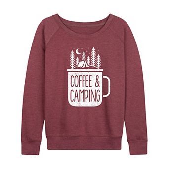 Women's Coffee And Camping French Terry Long Sleeve Tee