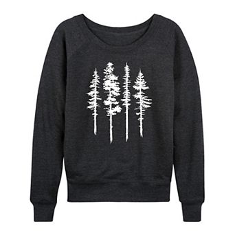Women's Abstract Trees French Terry Long Sleeve Tee