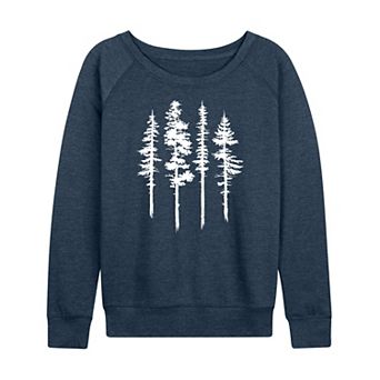 Women's Abstract Trees French Terry Long Sleeve Tee