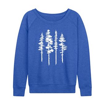 Women's Abstract Trees French Terry Long Sleeve Tee