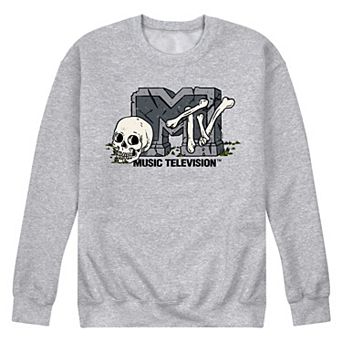 Men's MTV Grave & Skull Head Fleece Sweatshirt