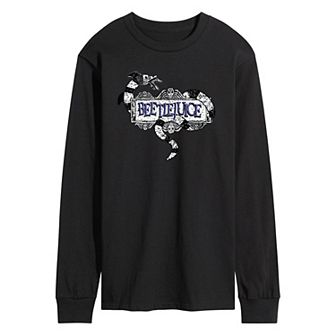 Men's Beetlejuice Classic Long Sleeve Graphic Tee