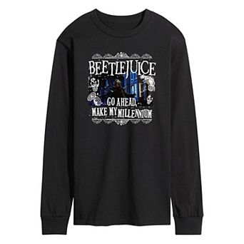 Men's Beetlejuice Make Me Millennium Long Sleeve Graphic Tee