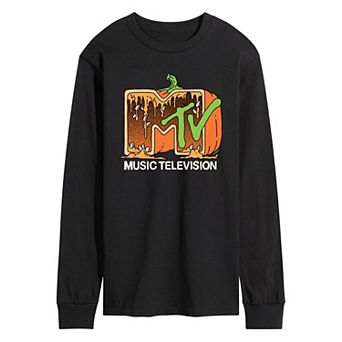 Men's MTV Pumpkin Long Sleeve Graphic Tee