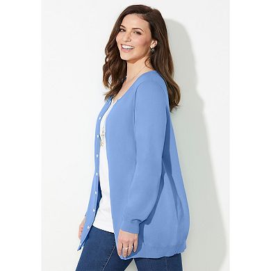 Catherines Women's Plus Size The Timeless Cardigan