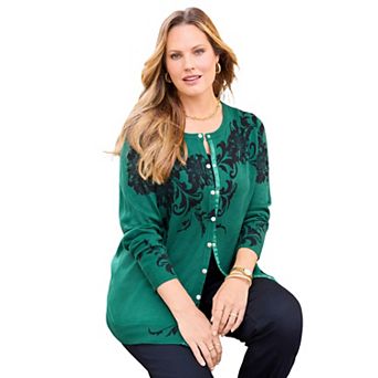 Catherines Women's Plus Size The Timeless Cardigan