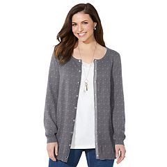 Kohls plus size cardigans clearance