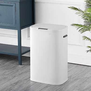 Tammi Kitchen 14.5-gallon Slim Metal Push Button Trash Can