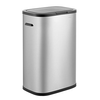Tammi Kitchen 14.5-Gallon Slim Metal Push Button Trash Can