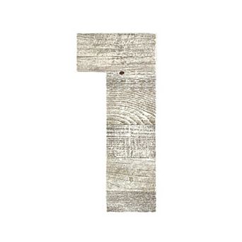 Rustic Large 16 in Decorative Monogram Wood Number (#1)