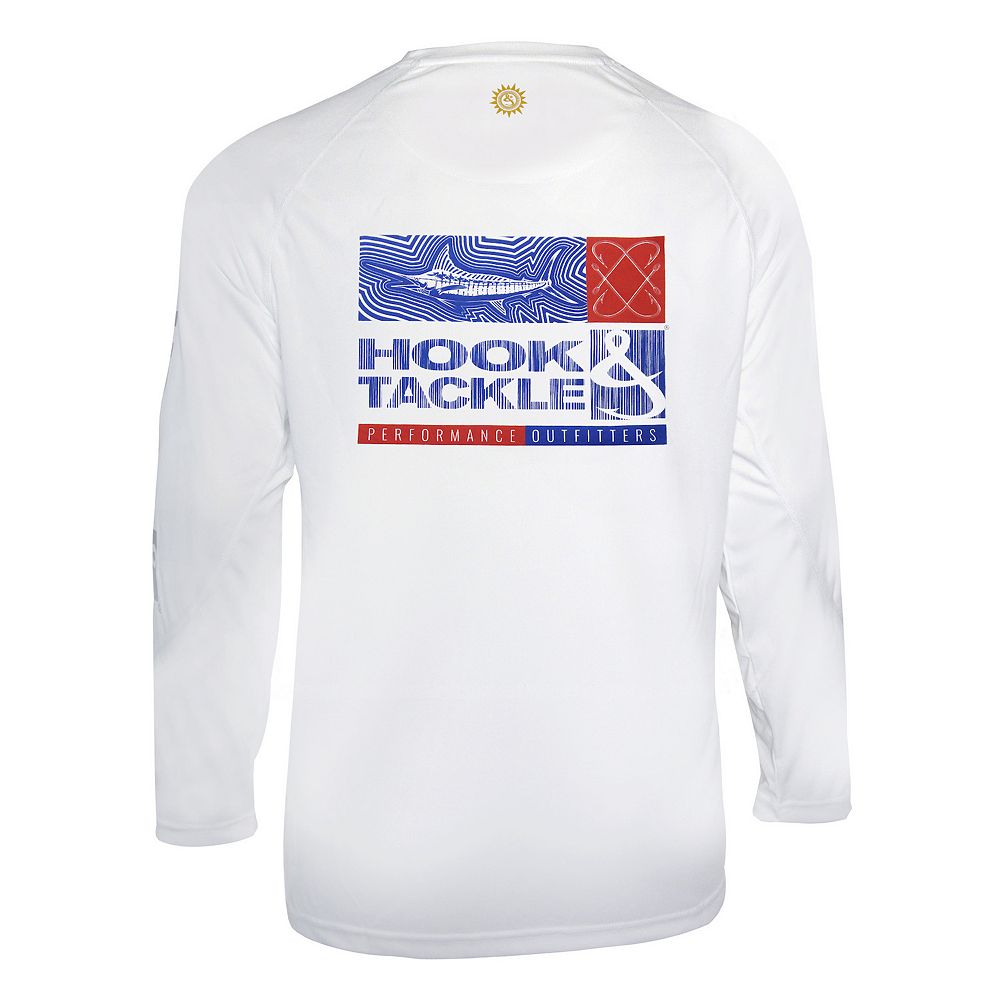 Chemise De Pêche Hook & Tackle Marlin Groove – Homme XL Marine – Neuve Avec étiquettes