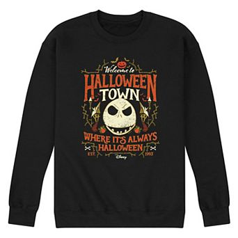 Disney's The Nightmare Before Christmas Men's Halloween Town Fleece Sweatshirt