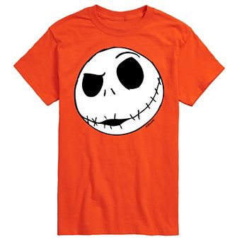 Disney's The Nightmare Before Christmas Jack Skellington Men's Face Graphic Tee