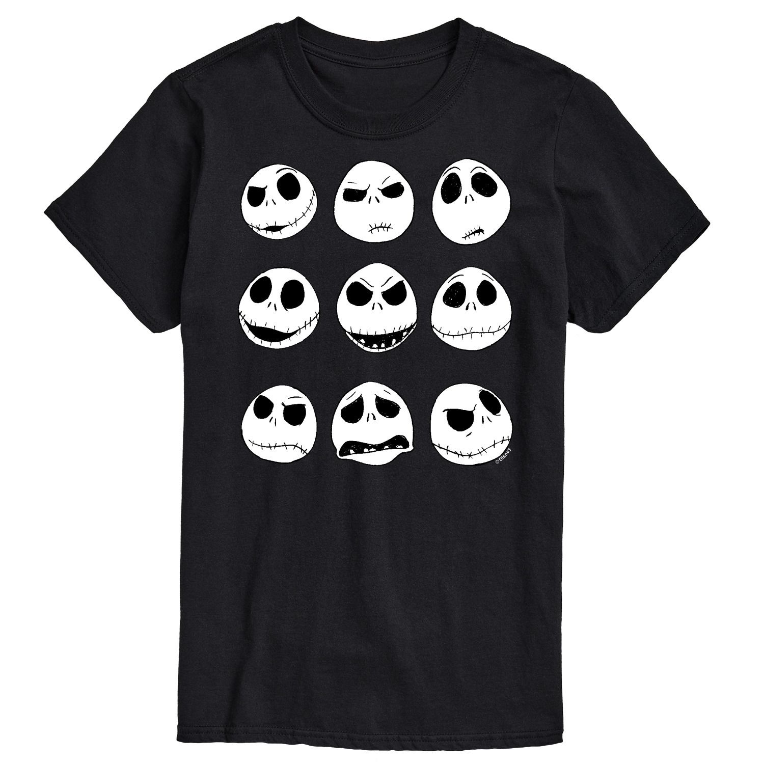 T-shirt Tee Fury Jack Skellington & Minions - Gris Charbon, Taille L, Occasion Très Bon état