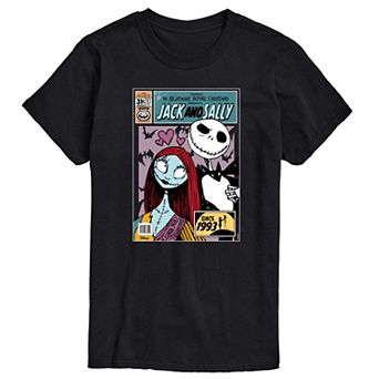 Disney's The Nightmare Before Christmas Jack Skellington & Sally Men's Graphic Tee
