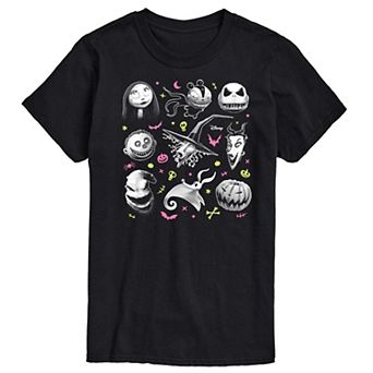 Disney's The Nightmare Before Christmas Men's Grid Graphic Tee