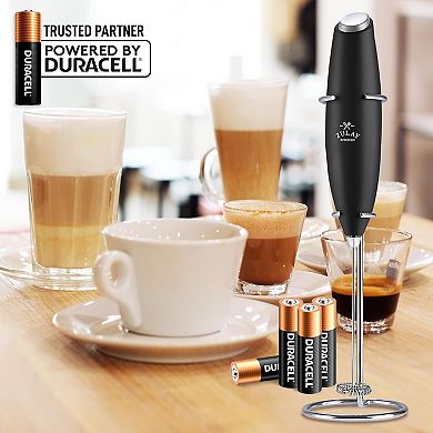 Zulay Kitchen Duracell Powered Milk Frother Og With Stand