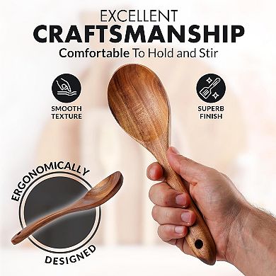 Zulay Kitchen 10-piece Wooden Spoons For Cooking