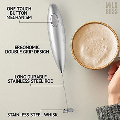 Zulay Kitchen Matcha Whisk - Handheld Electric Stirrer By Milk Boss