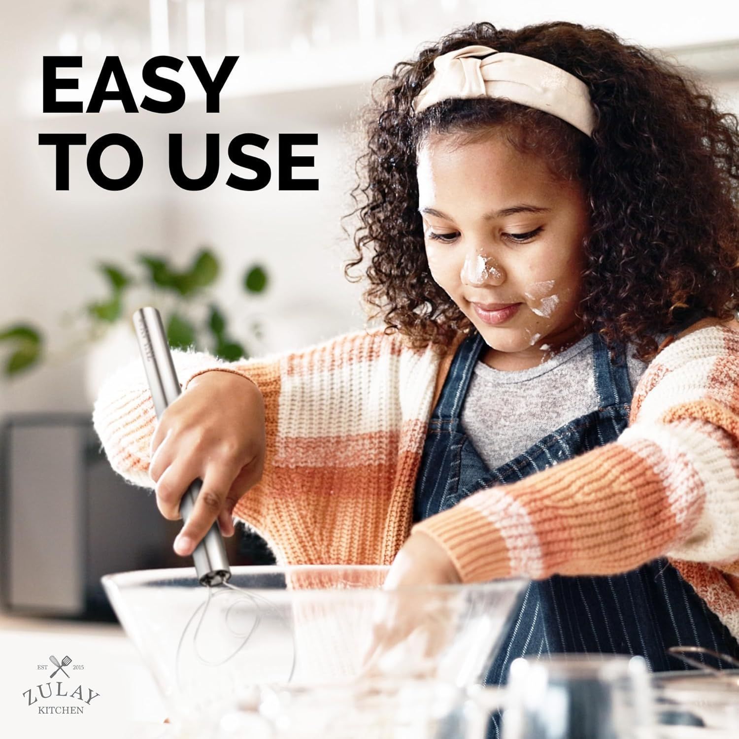 Zulay Kitchen Danish Dough Whisk - Thumbnail 2