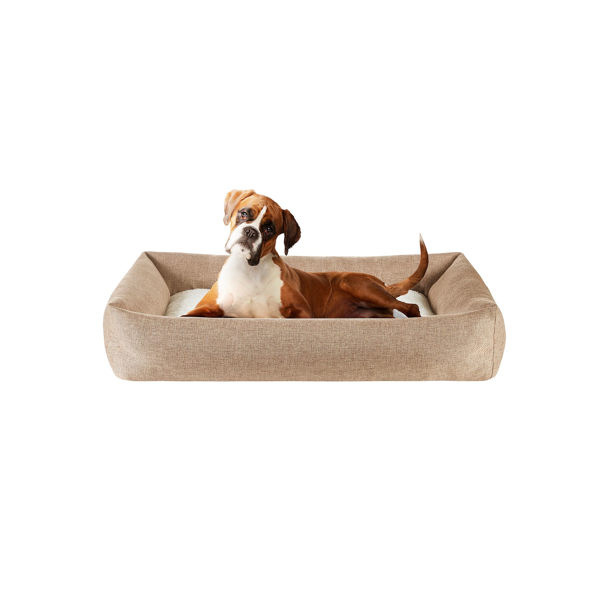 Friends Forever Cuddler Dog Pet Bed, Brown
