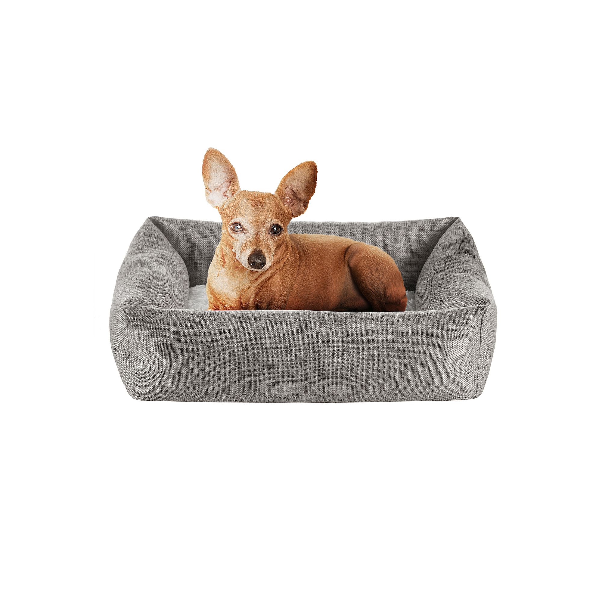 Friends Forever Cuddler Dog Pet Bed, Gray