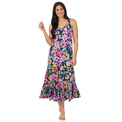 cuddl duds maxi dresses Women's Cuddl Duds® Cozy Tiered Maxi Nightgown
