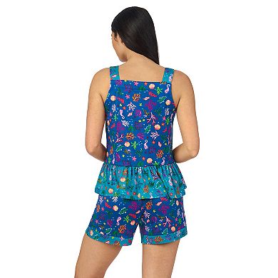 Women's Cuddl Duds Cozy Pajama Tank Top & Pajama Shorts Set
