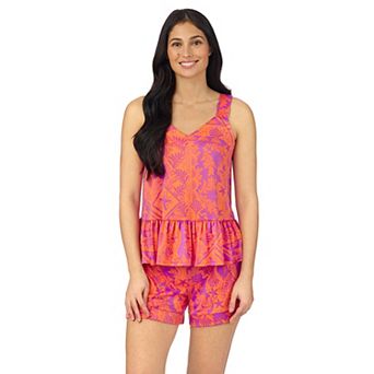 Women's Cuddl Duds Cozy Pajama Tank Top & Pajama Shorts Set