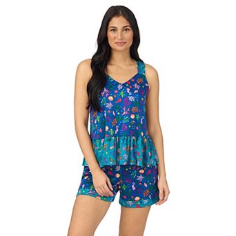 Women's Cuddl Duds Cozy Pajama Tank Top & Pajama Shorts Set