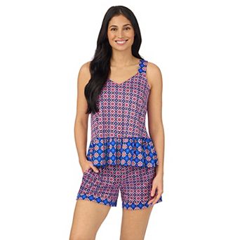 Women's Cuddl Duds Cozy Pajama Tank Top & Pajama Shorts Set